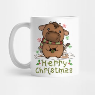 Kids Cow Christmas Cute Cow Merry Christmas Funny Mug